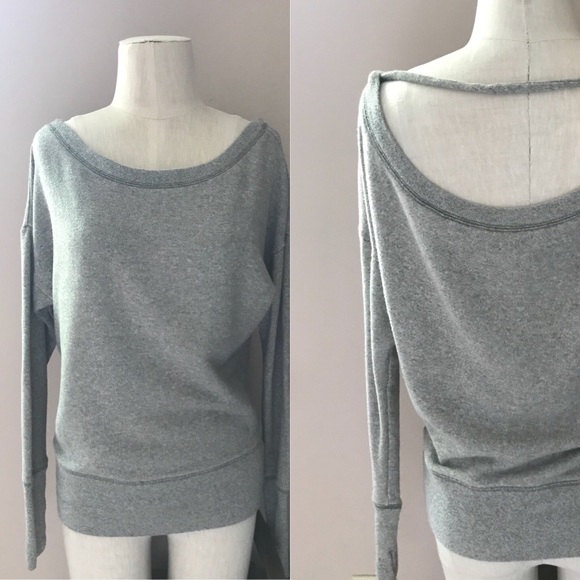 Victoria's Secret Tops - m a r l e d  c u t o u t  VSX Sport sweatshirt